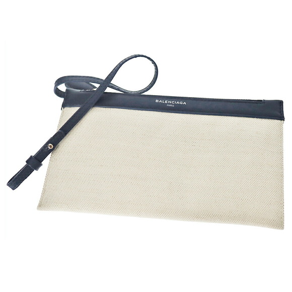 Balenciaga Blue Small Cabas Tote Bag Canvas Black - Picture 10 of 16